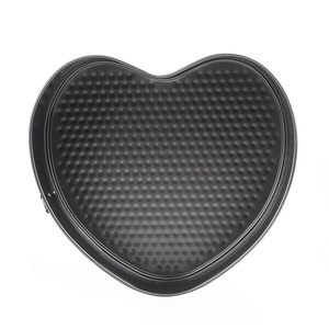 พิมพ์เค้กทรงหัวใจ แบบถอดก้นได้ ทำจากเหล็กคาร์บอน ขนาด 12 ซม. ถึง 28 ซม. สำหรับใช้ในบ้าน - Product Image 5