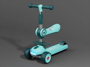 Trottinettes pliantes pour enfants, trottinette à pousser, grande taille, roues en PU, trottinette à 3 roues, patinetas avec siège - Product Image 6