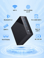 PC MINI Intel I3-4030U OEM Baru 8+128GB SSD DDR4 WIFI 5 Windows/Linux Intel HD Graphics 4400