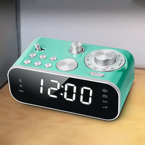 Radio Retro de Diseño ODM para el Hogar con FM/AM, Reloj Analógico, Doble Alarma, Función de Snooze y Apagado Automático, Pantalla LED - Product Image 2