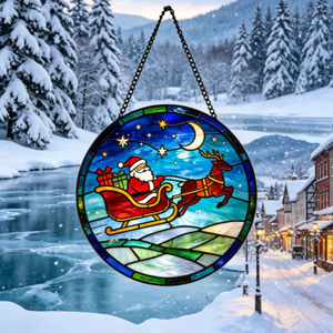 Adornos Colgantes de Vidrio Rellenables con Diseño de Animales Navideños de Alta Calidad, Decoración Tradicional para el Hogar, Manualidades Festivas para Interiores - Product Image 2
