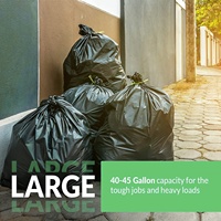 Sac à doublure de poubelle écologique avec capacité de 240l, corbeille, plastique robuste, idéal pour le ménage, nouveau produit