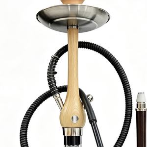 Set de Narguile con Diseño de Madera, Kit de Shisha Moderno con Manguera y Cabezal para Bar, Hogar y Fiestas - Product Image 5