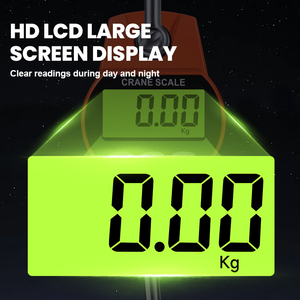 เครื่องชั่งเครนแบบดิจิตอล 300 กก. พร้อมจอ LCD แสดงผลแบบมีไฟพื้นหลัง โครงสร้างสแตนเลสและอะลูมิเนียม รองรับหลายหน่วย (กก./ปอนด์/นิวตัน) 15 - Product Image 5