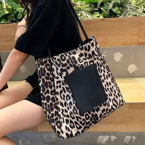 Sac fourre-tout vintage à bandoulière unique en toile pour femmes, grande capacité, fermeture éclair, écologique, décontracté - Product Image 2