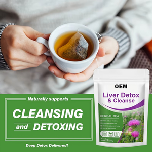 Té Herbal Desintoxicante para el Hígado OEM, Mezcla de Cardo Mariano, Diente de León y Cúrcuma, Reduce la Hinchazón, Apoyo para la Pérdida de Peso, 20 Bolsitas de Té - Product Image 5