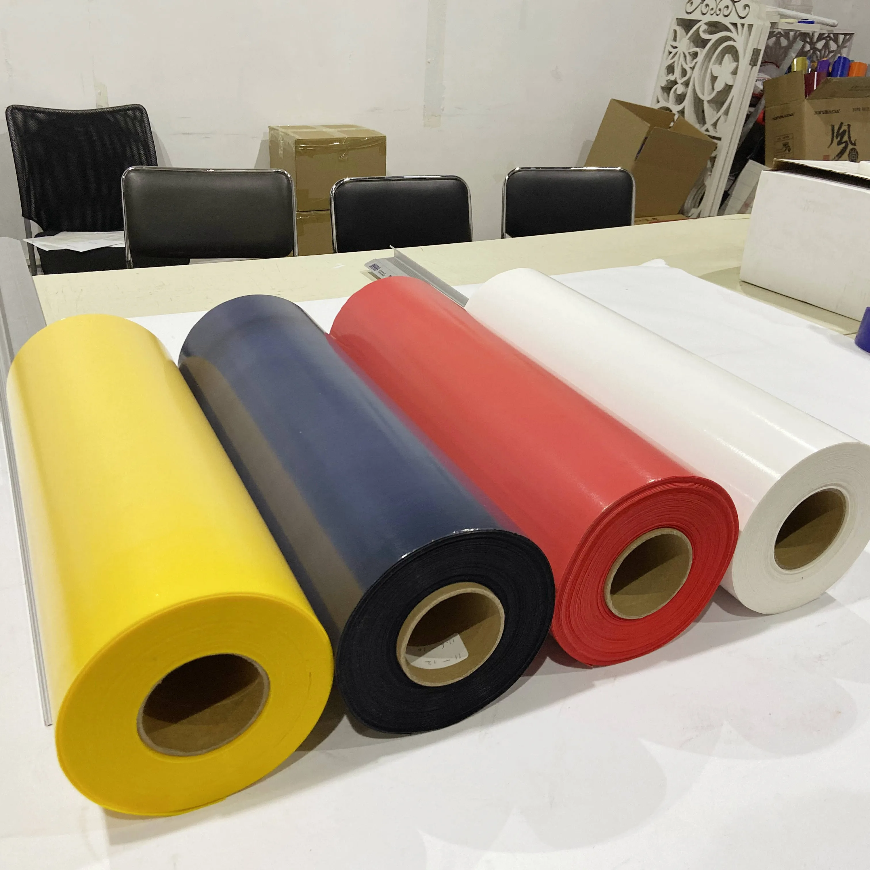 Wholesale price PU PVC heat transfer film various colors flock heat transfer vinyl t-shirt vinyl in rolls