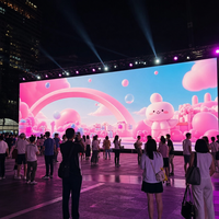 Pantalla LED de Alquiler para Exteriores P4.81, Ligera, con Bloqueo Rápido, IP65 Impermeable, Alto Brillo, para Eventos de Marca