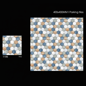 กระเบื้องเซรามิกสำหรับพื้นที่จอดรถภายนอกอาคาร ขนาด 40x40 ซม. 400x400 มม. ผิวด้าน ทนทาน เหมาะสำหรับทางเข้ารถ โรงรถ และลานกลางแจ้ง - Product Image 1