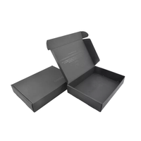 Boîtes d'emballage cadeau pliables en carton kraft recyclé, matériaux recyclables personnalisés, revêtement UV, expédition par courrier, gaufrage