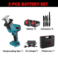 Scie alternative électrique sans fil sans brosse scie électrique outil de coupe de bois en métal à vitesse Variable pour batterie Makita 18V