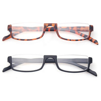 Lunettes de lecture demi-cerclées personnalisées en gros pour hommes et femmes, légères, pour usage quotidien au bureau, pour presbytes