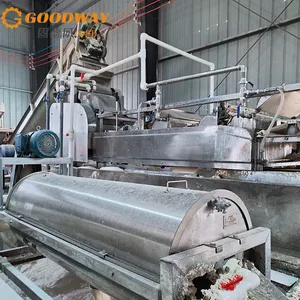Conjunto completo de máquina de produção de amido de mandioca e linha de processamento de tapioca com capacidade de entrada de 2-10 toneladas/h