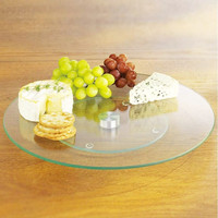30-60 cm gehärtetes Glas Rotierendes Lazy Susan Turntable Plate Sicherheits glas
