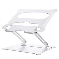 Nouveau support pour ordinateur portable réglable en alliage d'aluminium, charnière métallique durable, design creux, dissipation thermique efficace, angles de vision multiples