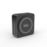 Pour iPhone 16 Chargeur sans fil 25W Station de charge magnétique portable pliable rapide pour montre intelligente