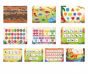 Juguetes Sensoriales de Dinosaurios para Niños Pequeños, Libro de Actividades Montessori para Viajes, para Niños con Autismo - Product Image 3