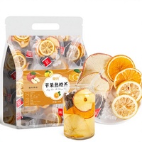 Sachets de thé aux fruits chauds et appétissants : Mélange Pomme et Orange pour le bien-être automne-hiver |   Saveur naturelle acidulée-douce pour la digestion