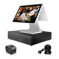 Alta calidad todo en uno PC sistema Android precio al por mayor Dural pantalla Linux pos máquina tarjeta de crédito pos máquina