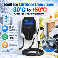 Borne de Recharge VE Murale J1772 Type 1 CA avec RFID, Prise et Câble de 5m pour Appartement, Parking, Domicile, Usage Commercial, OEM