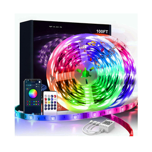 Daybetter 100ft 30m 5050 RGB 12v Blue Tooth APP Remote Control Flexible <b>Smart</b> LED Strip <b>Lights</b> for Christmas Decor - Product Image 1