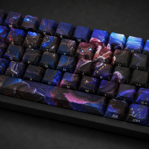 Ensemble de touches PBT personnalisées LOL <span class=keywords><strong>Hextech</strong></span> Annie, 68 touches imprimées sur le côté, sublimation par transfert thermique, profil Cherry pour clavier mécanique - Product Image 5