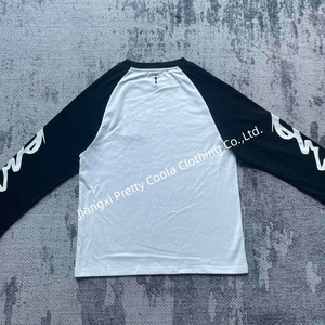 Camiseta MT1409 Personalizada para Hombre, con Bordado 3D, Mangas <span class=keywords><strong>Regan</strong></span>, Impresión en Pantalla, Hombros Caídos, Camiseta de Manga Larga Informal - Product Image 2