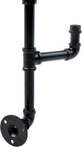 ราวแขวนหมวกและเสื้อแบบ<span class=keywords><strong>ติด</strong></span><span class=keywords><strong>ผนัง</strong></span> ทำจากท่อโลหะสีดำอุตสาหกรรม พร้อมแขนปรับได้ 6 แขน สำหรับทางเข้าบ้าน - Product Image 5