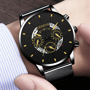 GAIETY — montre à quartz pour hommes, en alliage, avec trois yeux et six points, un calendrier, nouvelle collection 2020 - Product Image 2