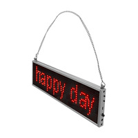 Écran d'affichage LED couleur 26cmX9.5cm, programmable par application, texte défilant, étanche pour extérieur, panneau publicitaire pour parking