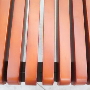 Muebles de Exterior Haoyida, Banco de Parque de Metal y Madera, Muebles de Jardín de Madera de Pino, Banco para Centro Comercial Interior - Product Image 4