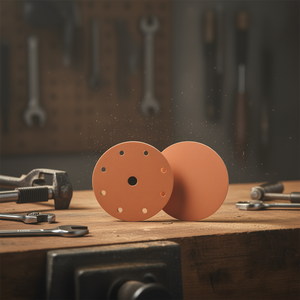 Discos de lijado con velcro TTAKE, discos abrasivos de fibra de corindón de 100 granos para pulir madera y metal - Product Image 3