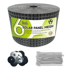 Filet anti-oiseaux galvanisé de 1,3 mm de diamètre, maille de 6 pouces, résistant aux intempéries, répulsif pour pigeons et barrière robuste pour panneaux solaires - Product Image 2