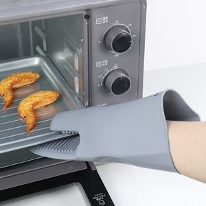 Maniques de four extra longues en silicone anti-brûlure, outils et gadgets de cuisine pour la cuisson, maniques isolantes contre la chaleur - Product Image 4