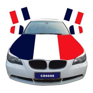 Venta al por Mayor de Fundas para Capó de Coche con Diseño de Bandera Nacional de Francia, Tejidas a Mano, Ecológicas, de Poliéster, Decoración para Coche, Personalizables - Product Image 1