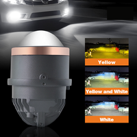Nouveau phare antibrouillard LED 12V Hilmo pour voiture, système d'éclairage automobile, phare tricolore H11 avec lentille de projecteur intégrée 45W 15000LM universel