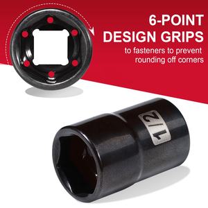 S2 paduan baja SAE Hex dampak soket Set 11/32in <span class=keywords><strong>Dr</strong></span>. DIY kelas fitur dipatenkan-untuk penggemar DIY disesuaikan dukungan OEM - Product Image 5