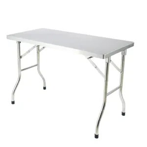 New design stainless steel folding prep table for easy transportation Folding worktable