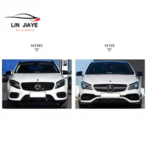Pièces <span class=keywords><strong>de</strong></span> voiture automobiles Style CLA <span class=keywords><strong>Amg</strong></span> pour <span class=keywords><strong>Mercedes</strong></span>-Benz W117 à CLA45 <span class=keywords><strong>Amg</strong></span> PP Kits <span class=keywords><strong>de</strong></span> carrosserie <span class=keywords><strong>de</strong></span> pare-chocs avant Grille et jupes latérales 2013-2019 - Product Image 5