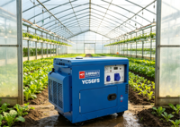 Générateur diesel silencieux 5 kVA, 5 kW, démarrage électrique portable, refroidissement par air, groupe électrogène pour usage domestique, réservoir de 15 L, roues, 230 V, 1800 tr/min, 50/60 Hz