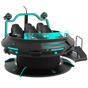 High-looking High-quality Family Of 6 Game Console 9D Movie Virtual Reality 6 Seats For Sale