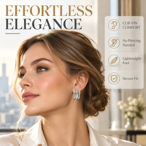 Pendientes Minimalistas de Aro Pequeño Curvo de Doble Capa con Circonitas Pavé Laterales, de Acero Inoxidable Sin Plomo, para Mujer - Product Image 6