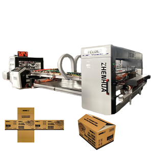Máquinas de encoladora de carpetas automáticas de calidad superior de último diseño ecológico QZD para hacer cajas de cartón corrugado - Product Image 1