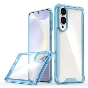 Прозрачные жесткие акриловые прозрачные чехлы для мобильных телефонов Samsung <span class=keywords><strong>Galaxy</strong></span> S25 S24 Plus Ultra FE TPU Edge анти-желтая задняя крышка - Product Image 2