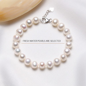 Bracciale donna Charm argento con perle stile classico per matrimoni feste <span class=keywords><strong>festa</strong></span> <span class=keywords><strong>della</strong></span> <span class=keywords><strong>mamma</strong></span> regalo dalla fabbrica prezzi diretti - Product Image 3