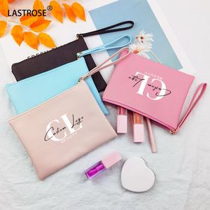 Trousse de maquillage beauté en cuir PU pour femmes pochette de marque privée de voyage portable sac cosmétique - Product Image 2