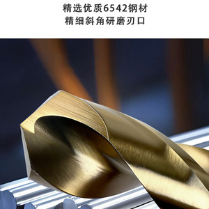 ดอกสว่านไฮสปีด Haantai รุ่น 6542 เคลือบทอง สำหรับเจาะโลหะ - Product Image 1
