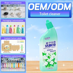Detergente Liquido per WC Profumato alla Gardenia, Rimuove le Macchie Gialle, Bottiglia da 500ml, Etichetta Privata, Prodotti per la Pulizia - Product Image 1