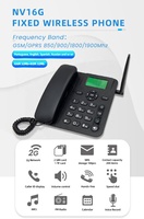Téléphone de bureau sans fil double carte Sim Gsm 2G Téléphone sans fil avec carte TF