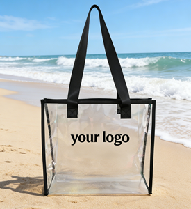 Sac fourre-tout pliable imperméable transparent avec compartiment de rangement visible, couleur unie, logo personnalisé, OEM, plage, PVC, <span class=keywords><strong>week</strong></span>-<span class=keywords><strong>end</strong></span>, modèle ouvert <span class=keywords><strong>pas</strong></span> <span class=keywords><strong>cher</strong></span> Lx04 - Product Image 3